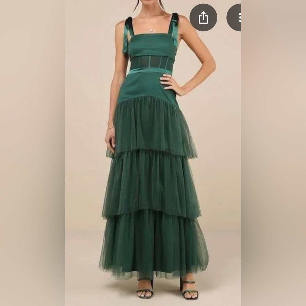 Lulu's Forest Green Dress